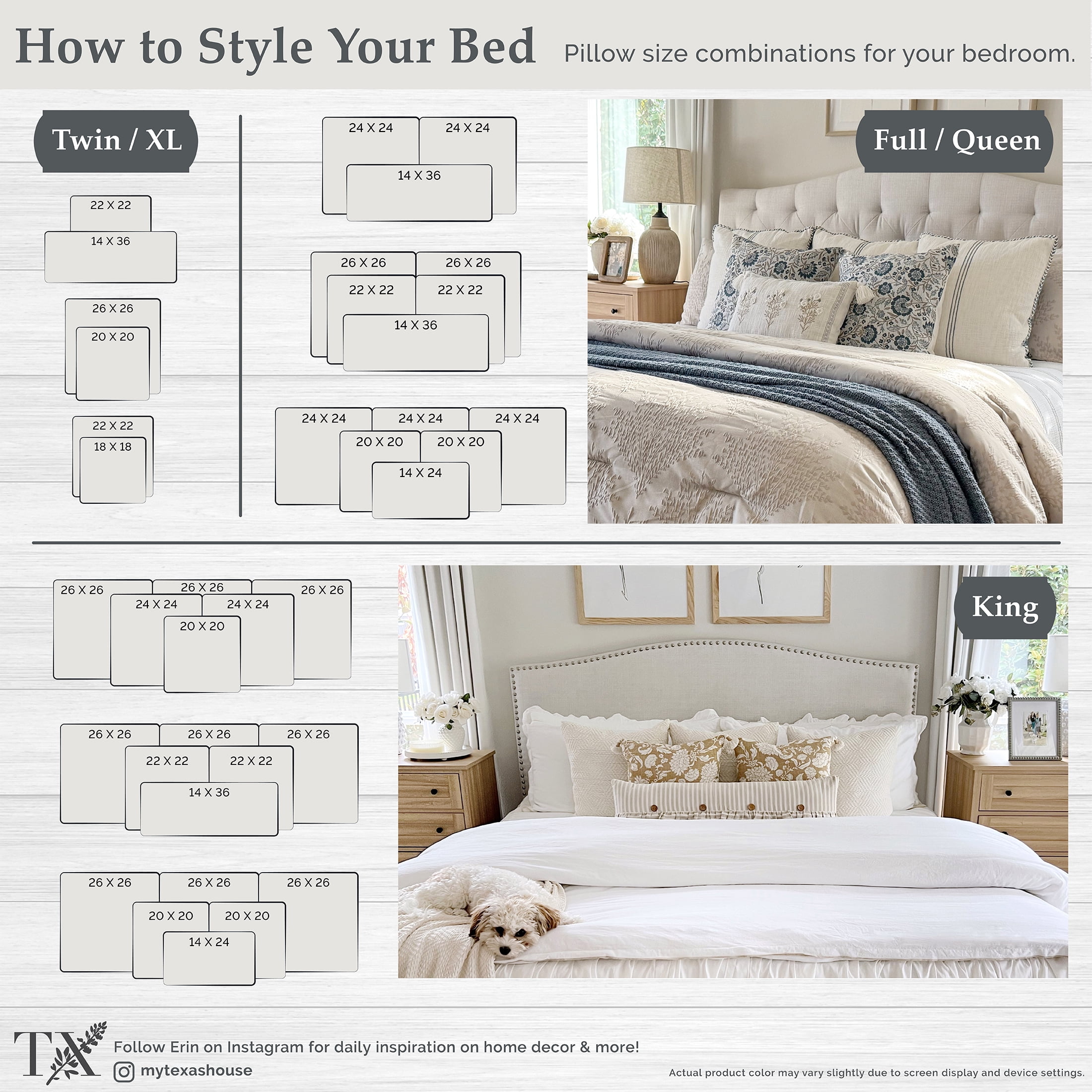 My Texas House Full/Queen Quilt Set, All-Season, 3-Piece, Beige Trellis