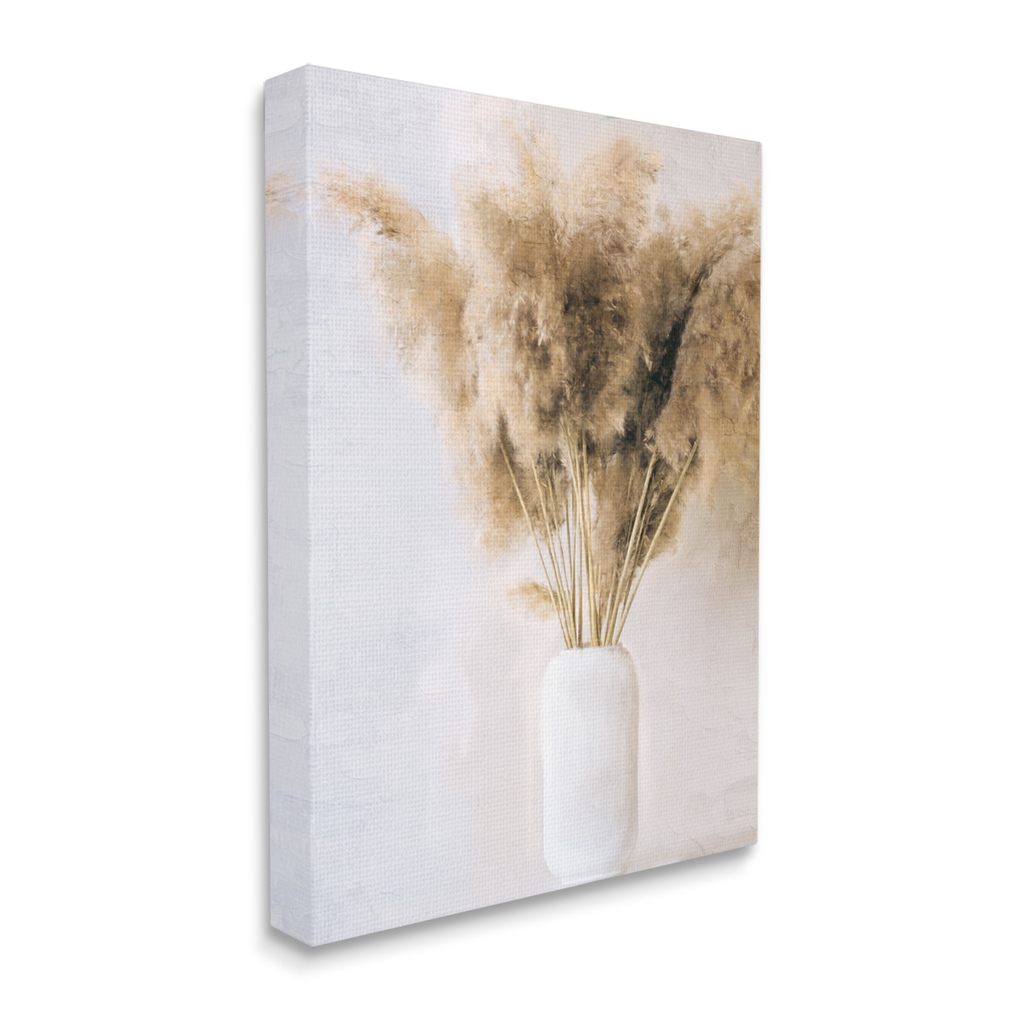 Stupell Industries Country Reeds in Vase Botanical & Floral Painting Gallery Wrapped Canvas Art Print Wall Art, 30 x 40