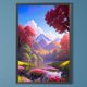 thumbnail image 1 of Pintura de diamante 5D DIY taladro redondo completo montañas campos flores decoración 40x60cm, 1 of 9