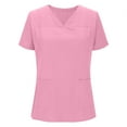 thumbnail image 5 of POROPL Scrubs for Women V-Neck Classic Fit Scrub Tops With 2 Pockets,4-Way Stretch Size S-XXL, 5 of 9