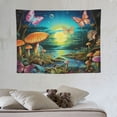 thumbnail image 4 of ONETECH  Fantasy Forest Tapestry Aesthetic Moon Tapestry Butterfly Tapestries Galaxy Space Tapestry Wall Hanging for Bedroom Living Room, 4 of 7