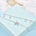 thumbnail image 4 of TANGPOET 925 Sterling Silver Double Starfish Bracelet Jewelry for Women Girls Daughter Bracelets Daily Gifts, 4 of 5