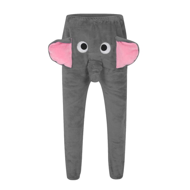 Pantalones Cálidos para las Mujeres Divertidos Pantalones de Dormir de Doble Cara para los Hombres de Invierno de la Ropa de Salón, Acogedor Térmico Del Hogar Del Pijama con Lana Suave