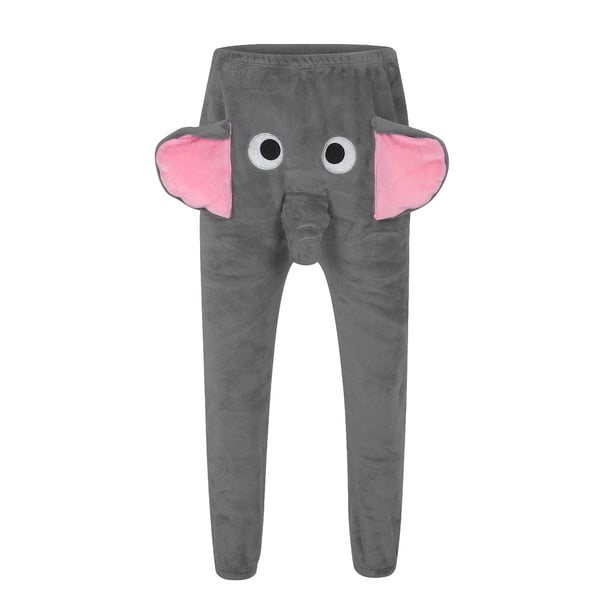 Pantalones Cálidos para las Mujeres Divertidos Pantalones de Dormir de Doble Cara para los Hombres de Invierno de la Ropa de Salón, Acogedor Térmico Del Hogar Del Pijama con Lana Suave