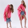 thumbnail image 2 of Xingzhi Quick Drying Surfing Poncho Convenient And Lightweight Protection Surf Poncho Changing Towel pink, 2 of 6