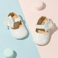 thumbnail image 6 of Meckior Baby Girls Shoes Infant Mary Jane Dress Bowknot Princess Crib Flats for Newborn First Walkers 3-18 Months, 6 of 8
