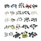 thumbnail image 1 of Kit surtido de interruptores táctiles de 25 valores, microinterruptores táctiles momentáneos 250 piezas (25x10 piezas), 1 of 7