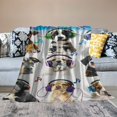 thumbnail image 2 of Orinice  Dogs Sherpa Blanket Cute Puppies Throw Blanket Super Soft Fuzzy Blanket Thick Warm Fleece Blankets for Couch Bed 60x80in, 2 of 6