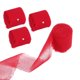 thumbnail image 1 of 4 Rollos Gasa Cinta 1" x 5.5 Yardas Mano Hecho Flecos Gasa Seda Cinta para Ramos Regalos Envolturas Boda Invitaciones Bricolaje Artesanías, Rojo, 1 of 7