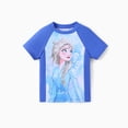 thumbnail image 5 of Disney Frozen Girls Swimsuits 2 Pieces Sets Elsa Graphic Swim Top and Shorts Bathing Suits Sizes 2-6, 5 of 10