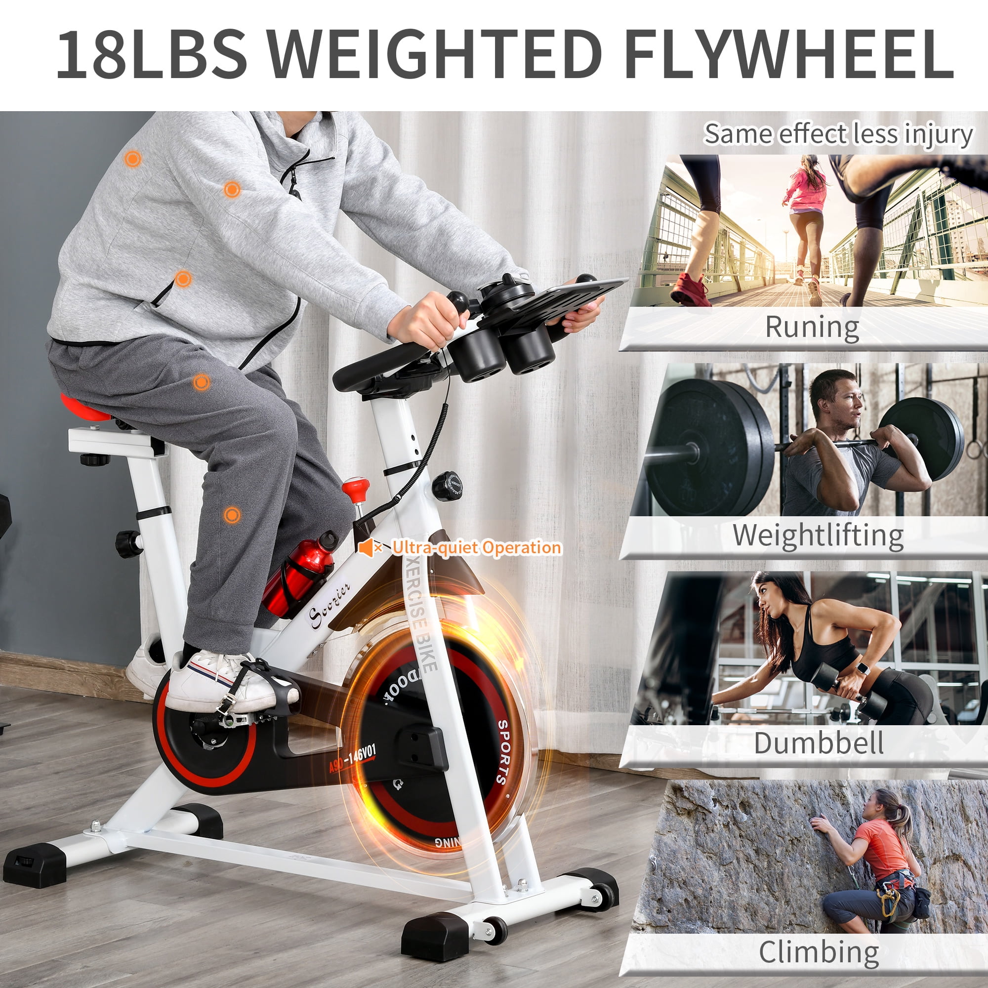 Soozier Indoor Cycling Bike A90 146V01