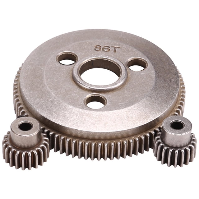 Metal Acero 48P 86T Spur Gear para 1/10 2WD Slash/ Stampede con 19T 21T Piñón Engranajes Conjuntos Reemplazar 4686
