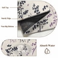 thumbnail image 6 of Purple Grey Botanical Area Rugs 2.7'x5', Small Throw Rugs for Kitchen Bedroom, Rustic Country Spring Floral Summer Leaf Indoor Outdoor Rug Non-Slip Low Pile Carpet Runner Reversible Floor Mats, 6 of 8