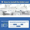 thumbnail image 6 of R&T Non-Electric Bidet Toilet Seat, Dual Nozzles Self-Cleaning, Fit for Elongated Toilets V8902, 6 of 10
