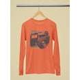 thumbnail image 2 of Vintage Camera Graphic Tee Long Sleeve Women's, 2 of 4