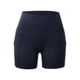 thumbnail image 4 of FANNYC Athletic Work Women's High Waist Yoga Shorts Stretch Comfort Biker Shorts Athletic Running Volleyball Gym Workout Sports Shorts Fitness Gym Loungewear With Side Pockets, 4 of 6
