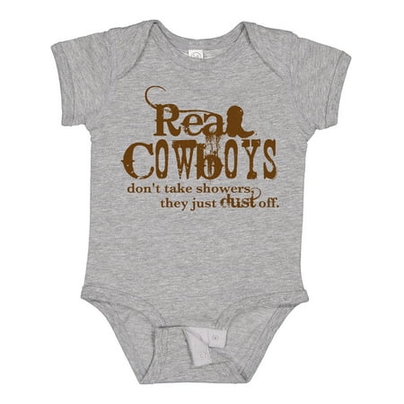 

Inktastic Real Cowboys Gift Baby Boy or Baby Girl Bodysuit
