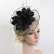 thumbnail image 3 of Diadema de s Sombrero Fascinator s de bodas Ascot Hairclips Negro Baoblaze Sombrero del fascinator, 3 of 8