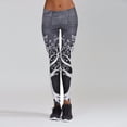 thumbnail image 2 of Gibobby Leggings Invierno Mujer Ejercicio Gimnasio Fitness Impreso paraportes Mujeres Pantalones entrenamiento Yoga Pantalones atléticos（Gris， XXXL), 2 of 5