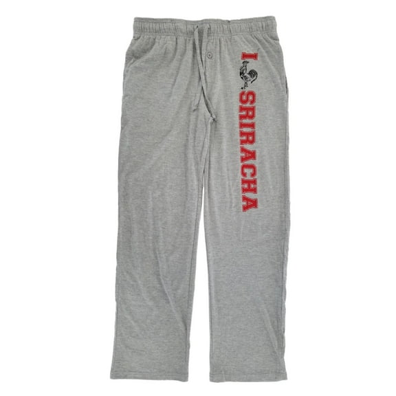 Tuong Ot Sriracha Mens Heather Gray Knit Lounge Pants Pajama Bottoms Small