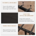 thumbnail image 5 of LED Full Bed Frame with Charging Station, Industrial Farmhouse Platform Bed, Barn Door Style Headboard, Strong Metal Slats, Noise Free, No Box Spring Needed, Black, 5 of 8