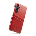 thumbnail image 5 of Samsung Galaxy S25 Plus Wallet Case - 2 Card Holder Slots [Slim + Protective] Luxury Premium Leather - Drop Tested Shockproof Anti-Scratch Men's Classic Retro Cover for Samsung Galaxy S25 Plus,Red, 5 of 7
