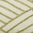 thumbnail image 2 of The HomeCentric Ivory Pack of 2, 12"x18" (30x45 cm) Oblong Pillow Covers, Silk Wooden Beads Lumbar Pillow Covers, Geometric Pattern Modern Style - Gold Light, 2 of 4