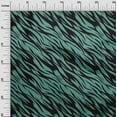 thumbnail image 2 of oneOone Viscose Jersey Dusty Teal Green Fabric Tiger Animal Skin Craft Projects Decor Fabric Printed By The Yard 60 Inch Wide, 2 of 5