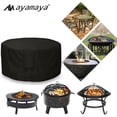 thumbnail image 6 of Fireplace Cover,  AYAMAYA Waterproof & UV Resistant Round Fire Pit Cover with Drawstring & Vent for Outdoor Patio (30.3"Dx22.8"H), 6 of 7