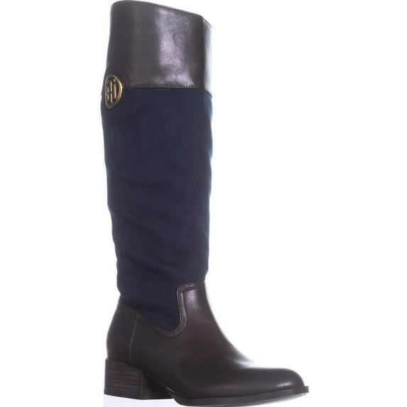 Womens Tommy Hilfiger Madelen2 Riding Boots, Medium Blue