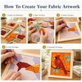 thumbnail image 5 of No-Sew Kinusaiga Fabric Decoration Art Kit, DIY No-Sew Kinusaiga Fabric Art Kit Ornament, Relaxing Handmade Art Project for Adults,Fish, 5 of 8