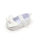 thumbnail image 6 of Aojekbee Baby Girls Mary Jane Flats Cute Bowknot Princess Dress Shoes Stitch Crib Shoes with Non-Slip Gripper Sole, 6 of 7