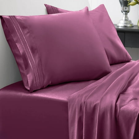 Sweet Home Collection 1500 Thread Count 4 Piece Microfiber Bed Sheets Set