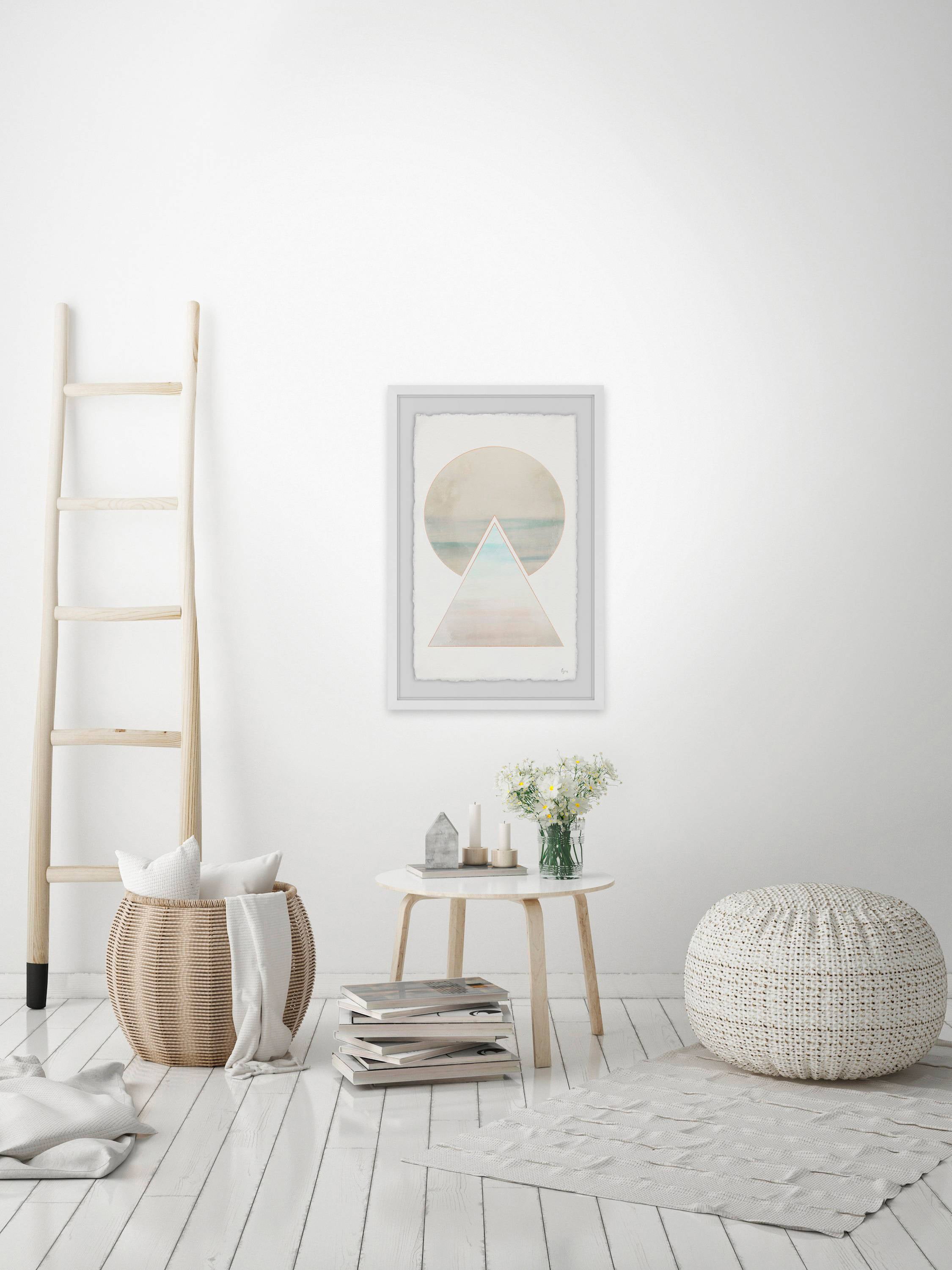 Bords Gris Framed Painting Print