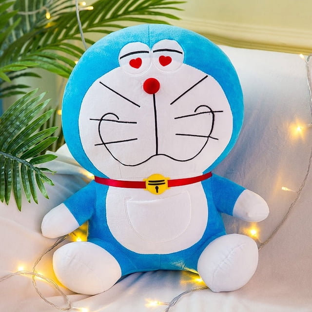 Peluche de Doraemon Kawaii de Anime, muñeco de peluche suave, figuras de Anime, muñecos de Doraemon, regalos de cumpleaños para novias y niños.