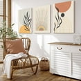 thumbnail image 4 of Boho Wall Decor Set of 3 Colorful Trendy Modern Wall Art Prints Abstract Minimalist Prints, Geometric Posters Canvas Boho Wall Art Decor for Living Room, Bedroom, Bathroom, Home (Framed 12x16"), 4 of 6