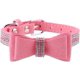 thumbnail image 1 of Pajarita para mascotas collar de perro gato hebilla ajustable hebilla de rosa de diamantes de imitación collar de mascota para fiesta de cumpleaños decoración hebilla diseño (m) Feliz Sencillez, 1 of 5