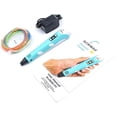 thumbnail image 3 of P1 3D Printing Pen with Display - Includes 3D Pen, 3 Starter Colors of PLA Filament, Stencil Book + Project Guide, and Charger, 3 of 6