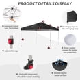thumbnail image 3 of CROWN SHADES 12x12 Pop Up Canopy Outside Canopy Patented One Push Setup Tent Canopy Sun Shade Black, 3 of 7