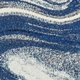 thumbnail image 4 of 7'x10' Blue Beige Machine Woven Marble Indoor Area Rug, 4 of 4