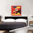 thumbnail image 2 of ARTCANVAS Mid-Century Modern Red Glitch City Canvas Art Print - Size: 26" x 26" (1.50" Deep), 2 of 9