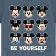 thumbnail image 3 of Disney Emoji - Be Yourself - Toddler And Youth Short Sleeve Graphic T-Shirt, 3 of 5
