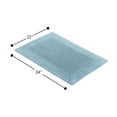 thumbnail image 2 of Knightsbridge Bella Napoli 220 GSF Reversible Bath Rug 21 x 34 - Light Blue, 2 of 2