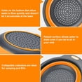 thumbnail image 5 of NOGIS Collapsible Colander Set, Collapsible Strainer, Set of 2-Piece Food-Grade Silicone Kitchen Filter, 1 Large and 1 Small, Perfect for Draining Pasta, Vegetables and Fruits (Orange), 5 of 8