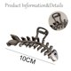 thumbnail image 2 of Horquilla de espina de pescado, garra de Metal en forma de espina de pescado, pinza para la mandíbula, accesorios para el cabello, horquilla antideslizante para peinar el cabello, 2 of 5