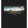 thumbnail image 2 of Adventure Society Grand Teton Wyoming Crew Neck Long Sleeve Adult Tee
-Large-Black, 2 of 2