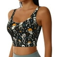thumbnail image 2 of Fuzoiu Dancing Skeleton Party Print Women's Sports Vest,U-Back Sports Tank,Gym Vests,Athletic Sleeveless Shirts,Exercise Undershirts,Yoga, Gym, and Dance Wear-X-Large, 2 of 8