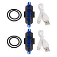 thumbnail image 1 of Luz De La Vespa Luz De La Vespa Patineta 2 luces LED de advertencia para patinete eléctrico, lámpara de seguridad para M365 Pro (azul), 1 of 4