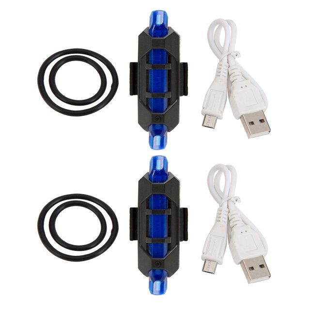 Luz De La Vespa Luz De La Vespa Patineta 2 luces LED de advertencia para patinete eléctrico, lámpara de seguridad para M365 Pro (azul)
