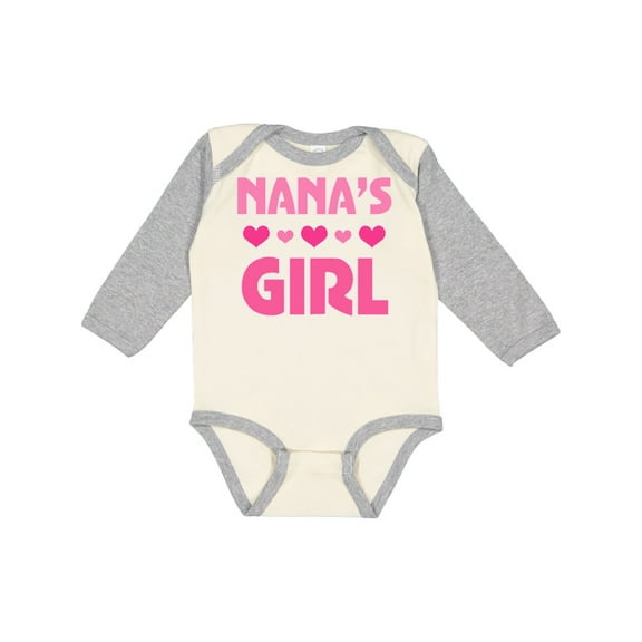 Inktastic Nana's Girl Grandchild Girls Long Sleeve Baby Bodysuit
